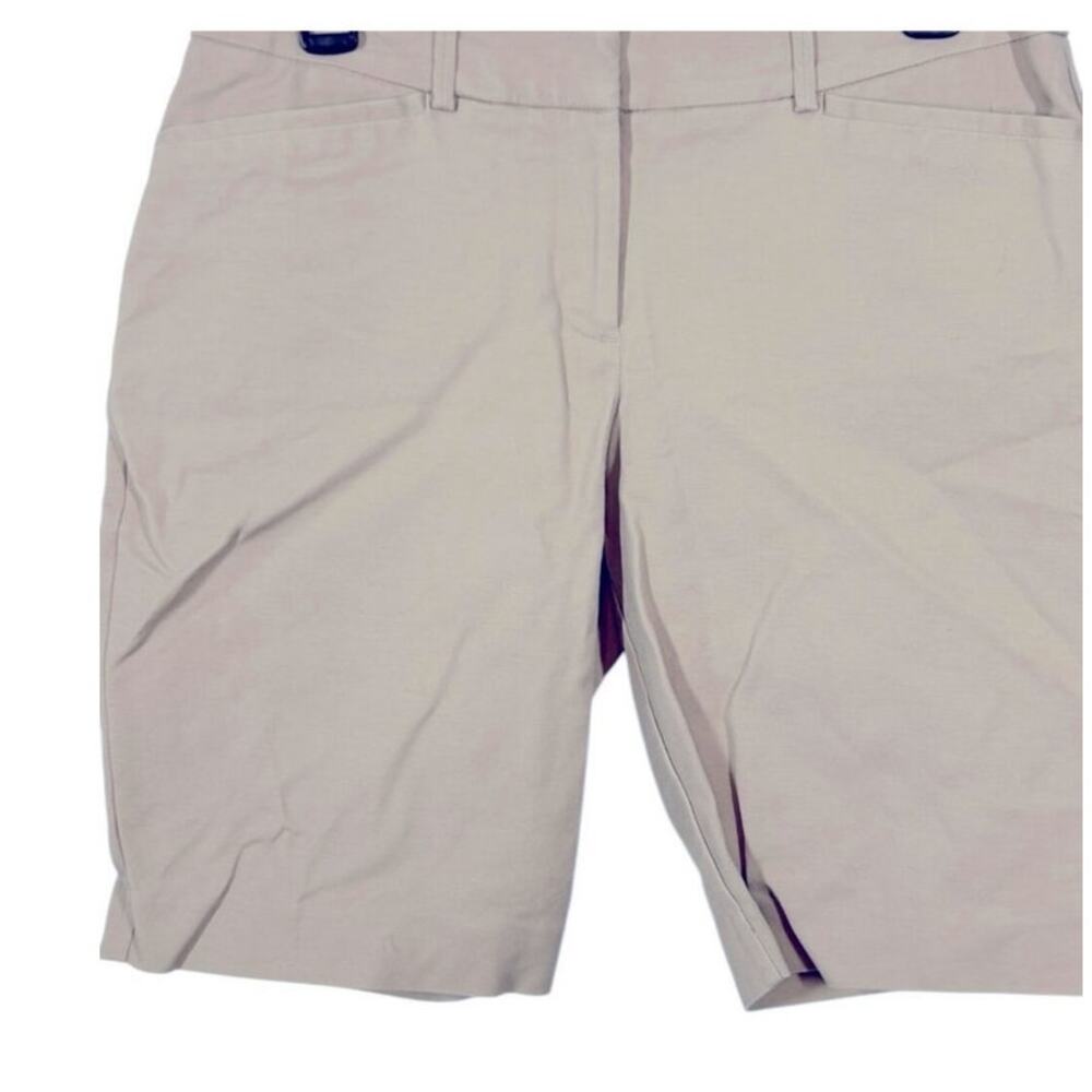 Apt. 9 Essentials Bermuda Shorts Khaki Size 8 Cla… - image 4